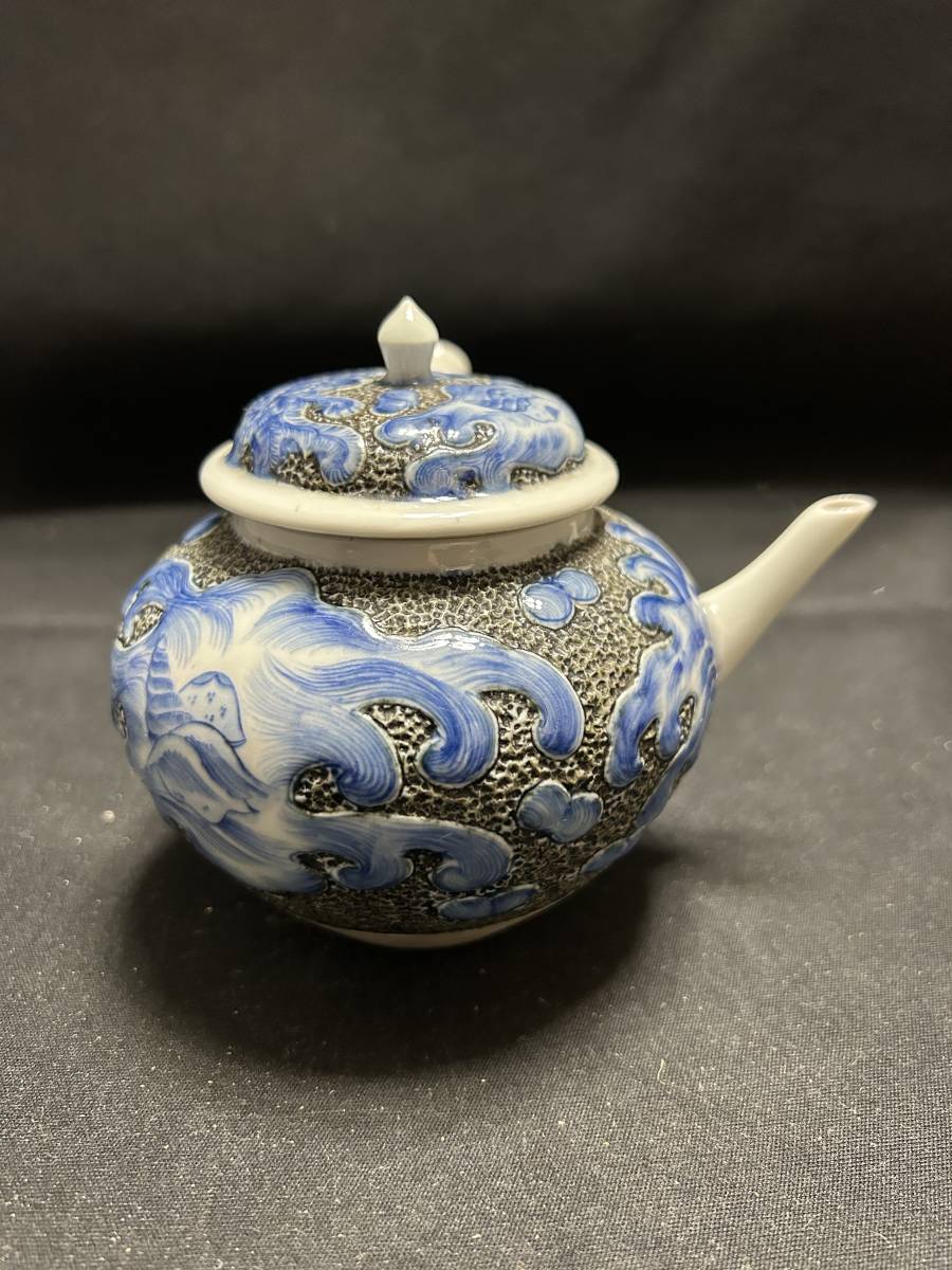 現状品】高橋道八 染付 亀 香炉 箱付 【公式通販】