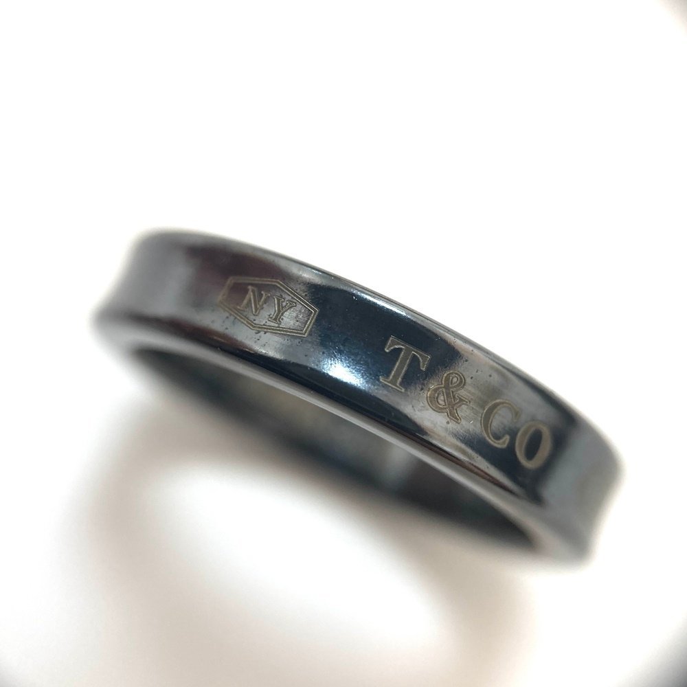 rm) TIFFANY&Co. ティファニー ナローリング チタン 1837 指輪 サイズ