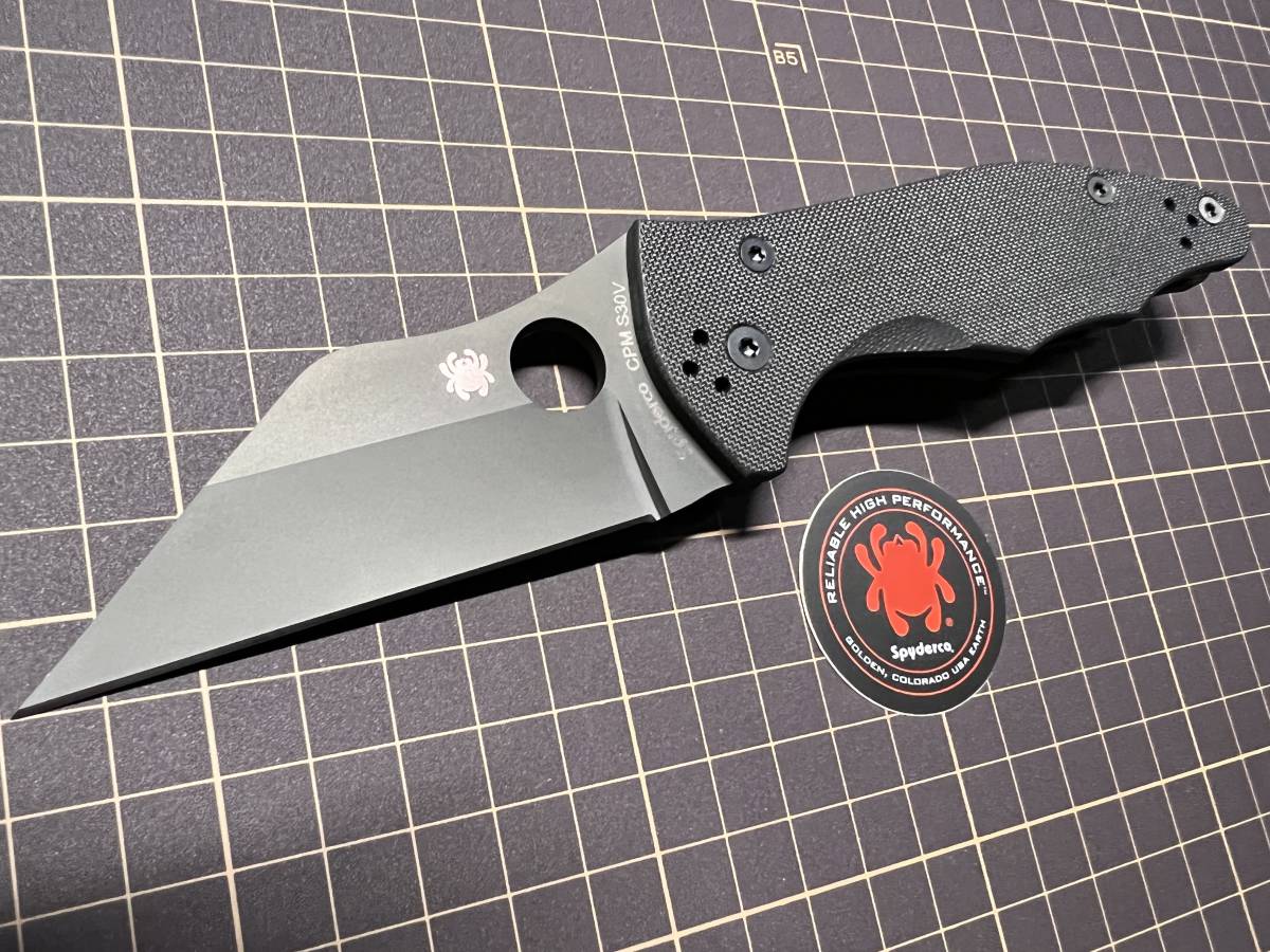 ☆Spyderco☆スパイダルコ☆yojinbo2 ブラック☆CPM-S30V☆コンプレッションロック☆完全未使用新品保管☆