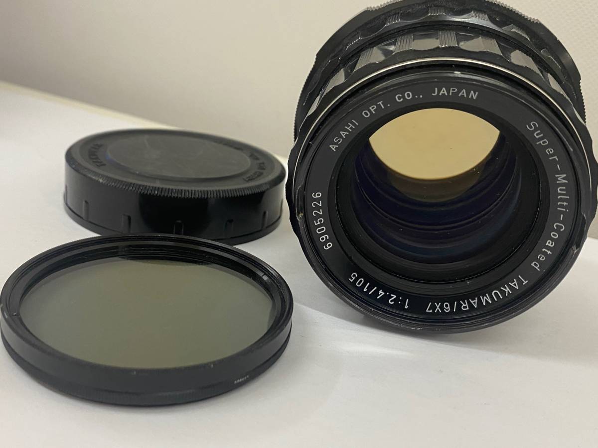 う*ン様 ジャンク　SUPER TAKUMAR 6×7 1:2.4 105オール PENTAX ペンタックス Super-Multi-Coated TAKUMAR/6×7 1:2.4/105 中判