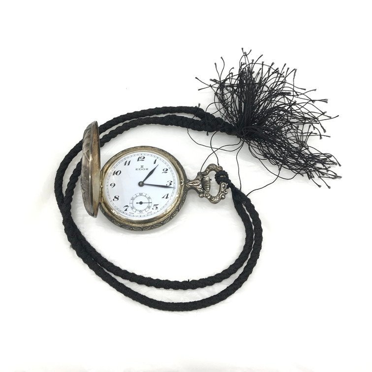 エドックス 懐中時計 EDOX 手巻き スモセコ ゴールド 腕時計 メンズ 