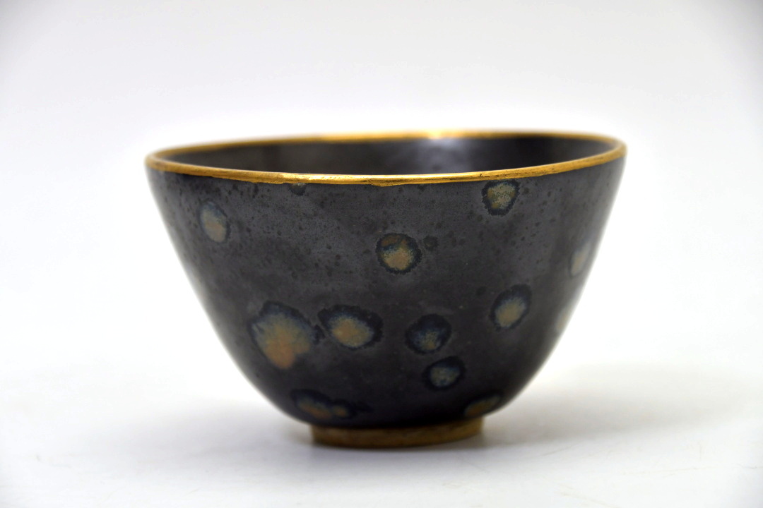 853 中国 吉州窯 天目茶碗 ○ 中国 古玩 茶道具 古美術 骨董 天目茶碗