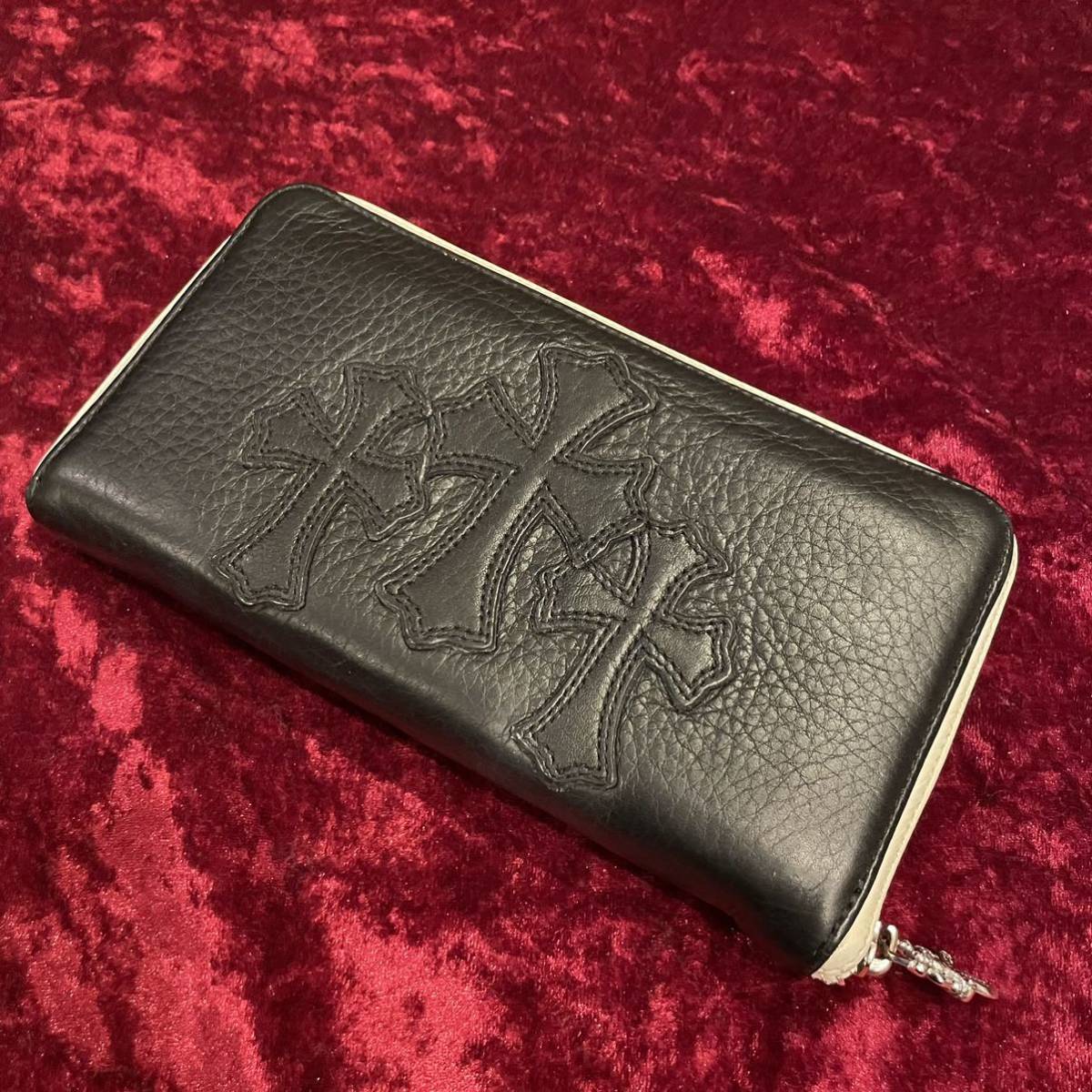 CHROME HEARTS クロムハーツ 3セメリタリークロス 十字架 バイカラー 