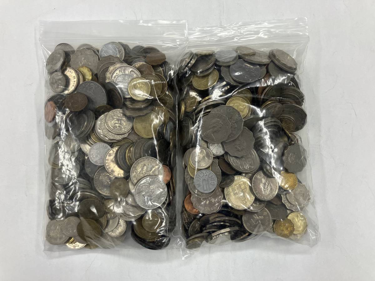 外国銭 外国コイン 古銭 硬貨 おまとめ メダル 約4kg アジア アメリカ
