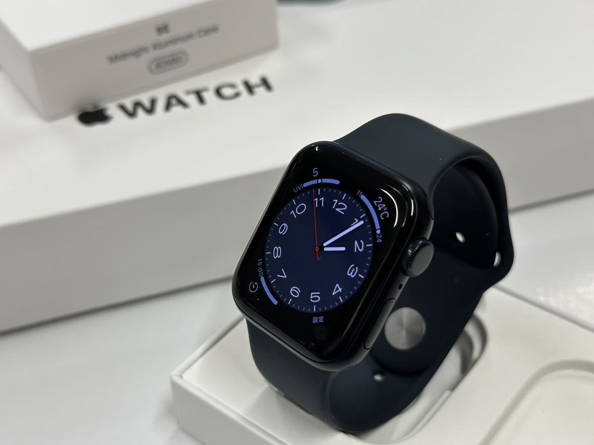 Applewatch SE 本体 40mm ミッドナイト スポーツバンドM‐L