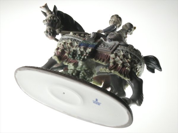 n188 LLADRO リヤドロ 最高級 馬に乗る少年少女 乗馬 ホース 大型