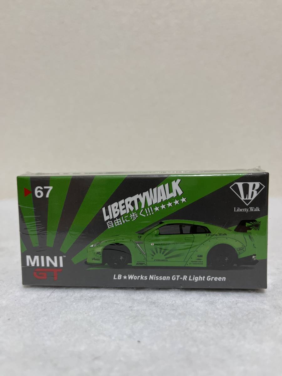 TSM MINI GT LB ＃67 日産 35 GT-R フィリピン限定 グリーン 左