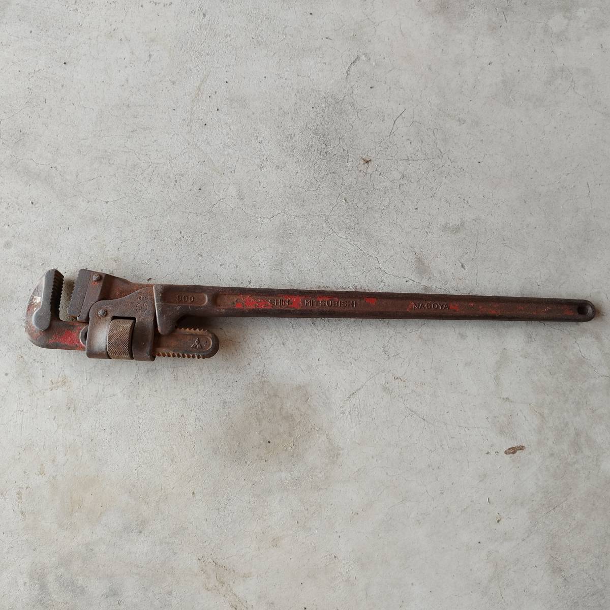 ☆三菱 mitsubishi☆900ミリ パイプレンチ☆ 大型 三菱 パイプレンチ