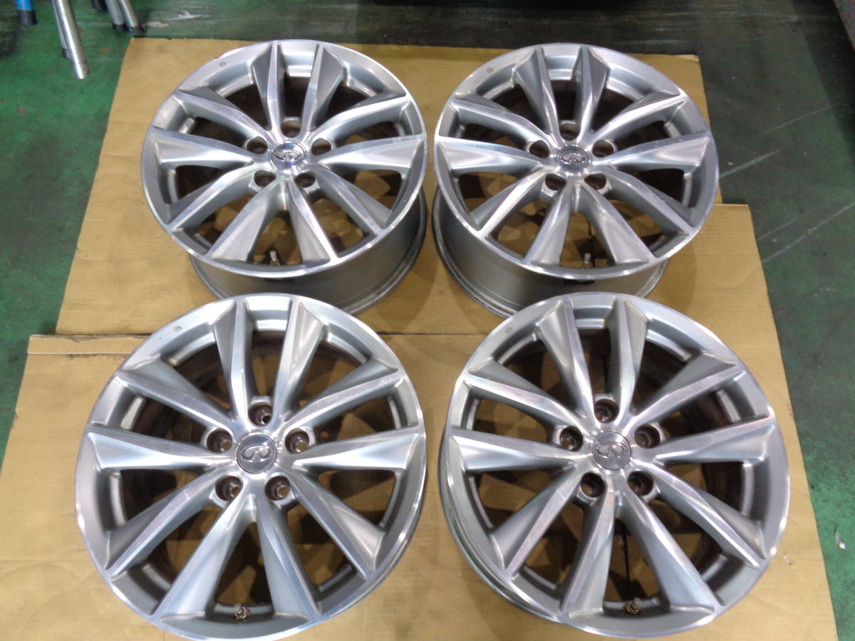 V37 スカイライン 純正 17×7.5J +45 PCD114.3-5H 中古 4本 17インチ 