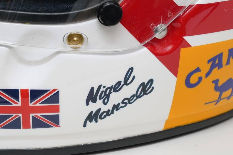超希少☆アライヘルメット ナイジェル・マンセル/Nigel Mansell M 