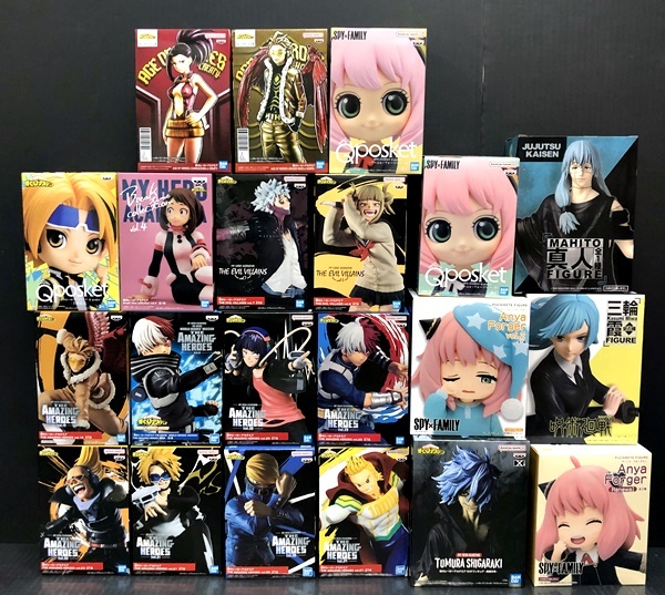 ■【未開封】ジャンプ作品 プライズ フィギュア まとめ 21体セット (26)/ ヒロアカ ドラゴンボール SPY×FAMILY 呪術廻戦
