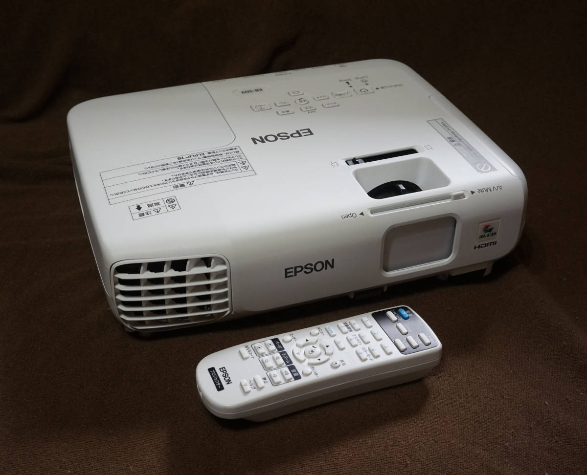 大得価，高品質 EPSON エプソン LCDプロジェクター EB-S03 ランプ点灯時間 101h 低0h HDMI D-SUBケーブル付属(本体)｜売買されたオークション情報、yahooの商品情報をアーカイブ公開 - オークファン 本体