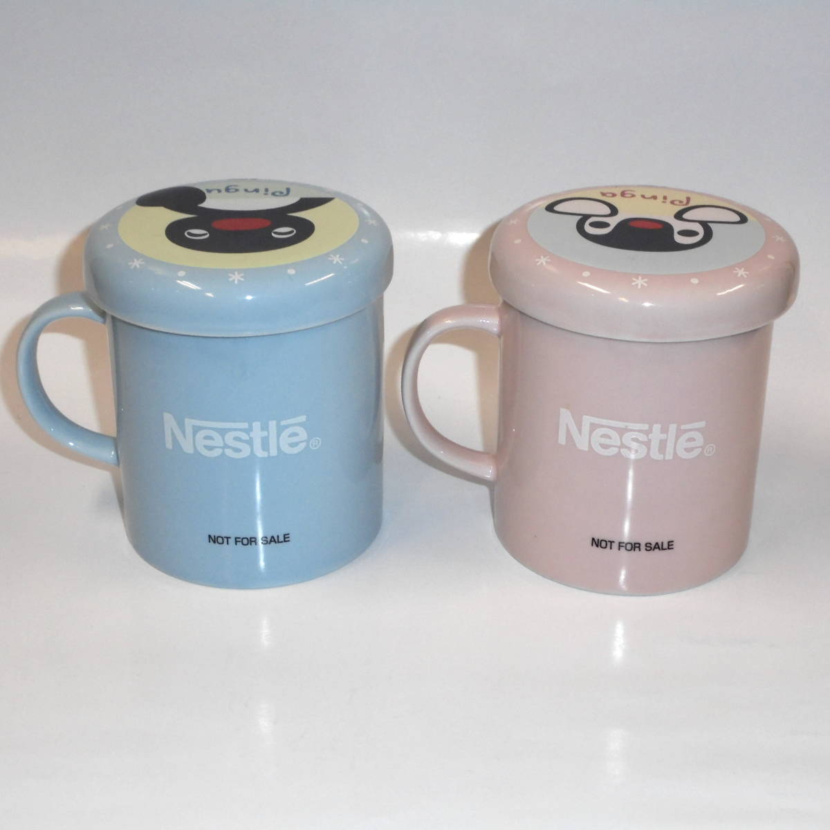 非売品 ピングー PINGU フタ付きマグカップ 2個セット ネスレ Nestle