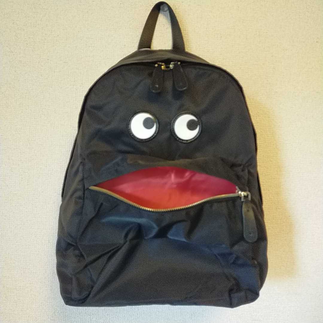 在庫処分 新品未使用 アニヤハインドマーチ 【ANYA HINDMARCH】アイズ eyes リュック バックパック / ブラック