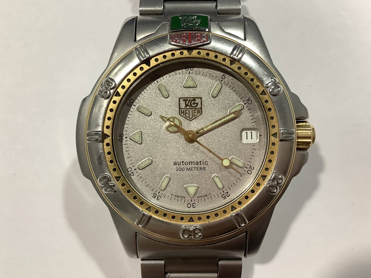 1円〜 稼働品 TAG HEUER タグホイヤー 695.706KA AUTOMATIC 自動巻き