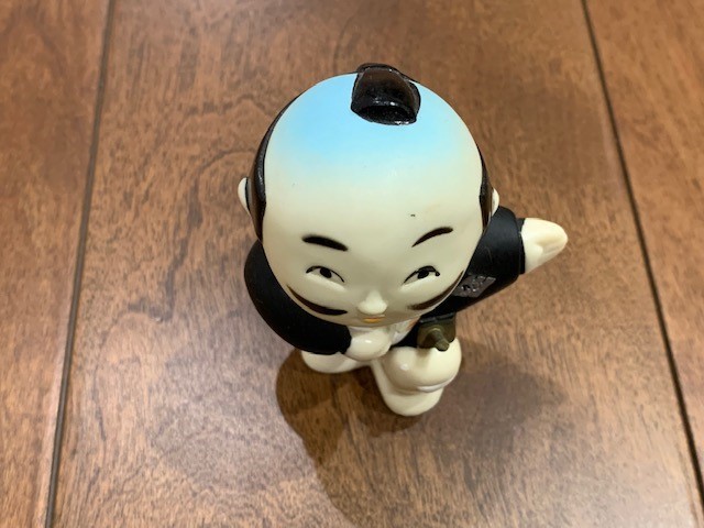 加州相互銀行 奴 やっこさん 貯金箱 ソフビ人形 貯金箱 昭和レトロ