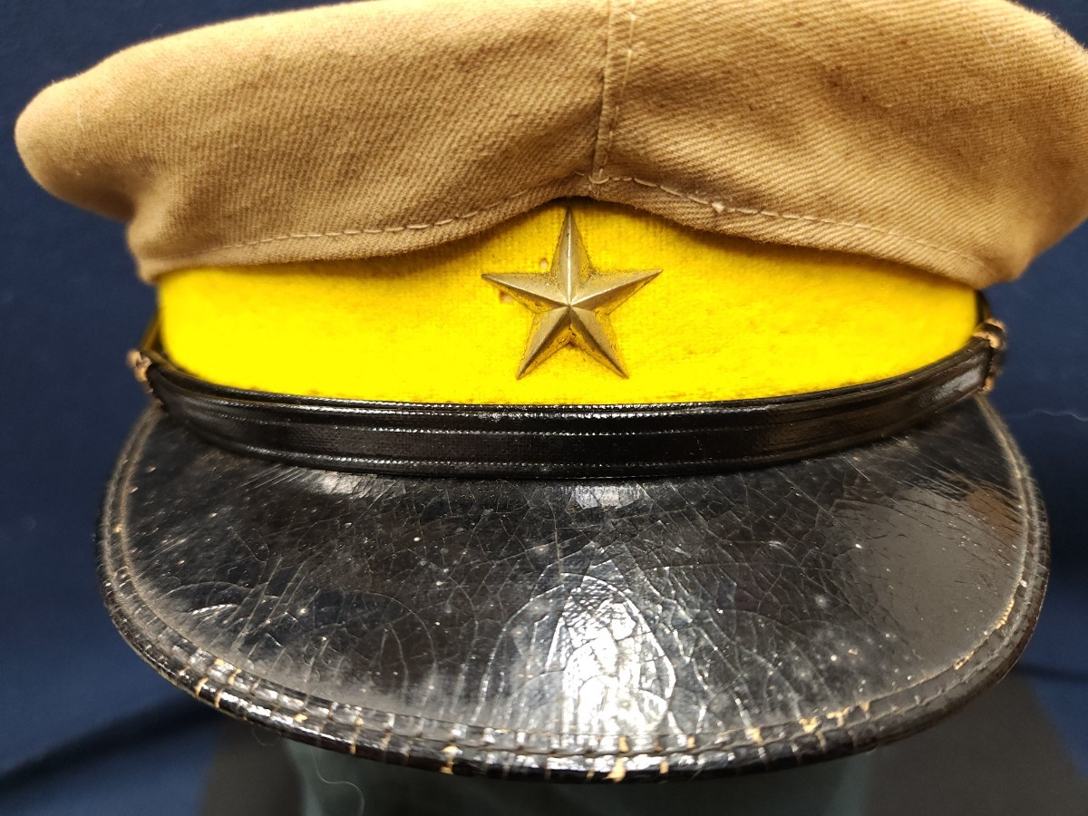 rm 旧日本軍 陸軍軍帽 日覆い付き 明治期 当時物 戦前大日本帝国陸軍