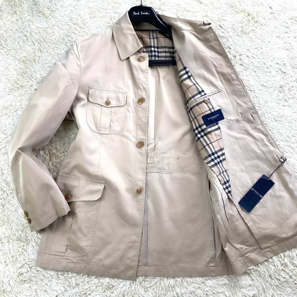 極美品!XL.LL～L!BURBERRY LONDONデニムジャケット ミリタリー 