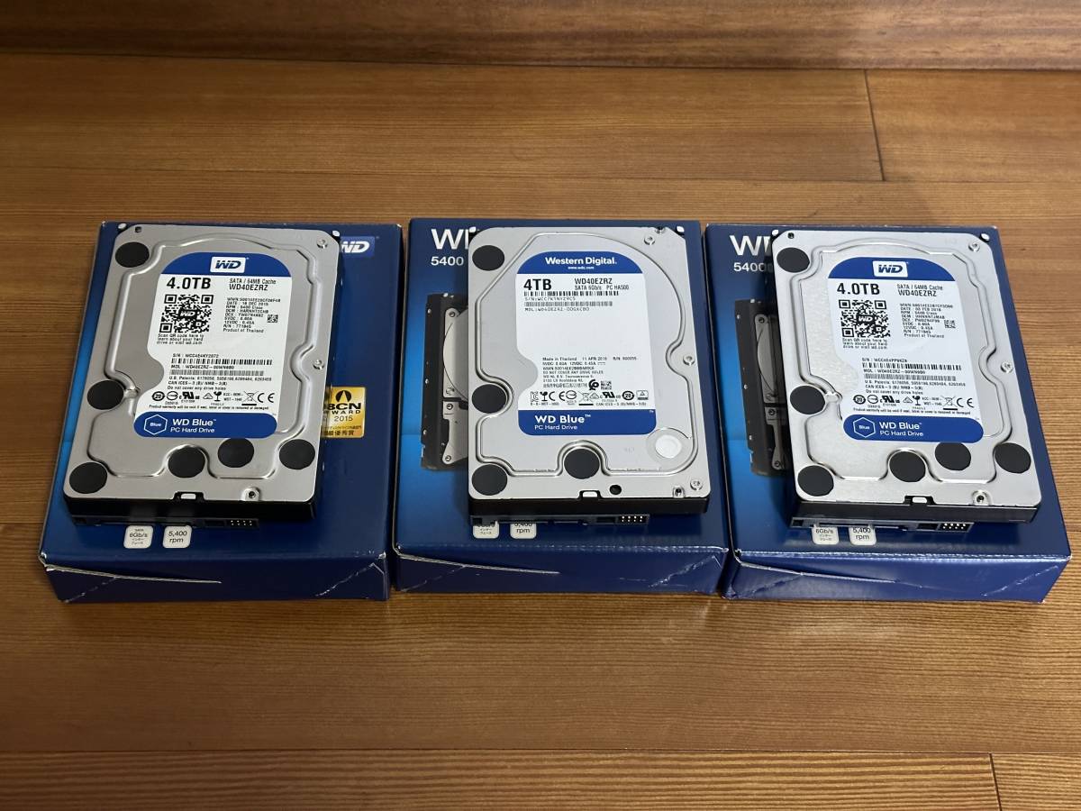 ★ Western Digital WD40EZRZ 4TB×3台 ★