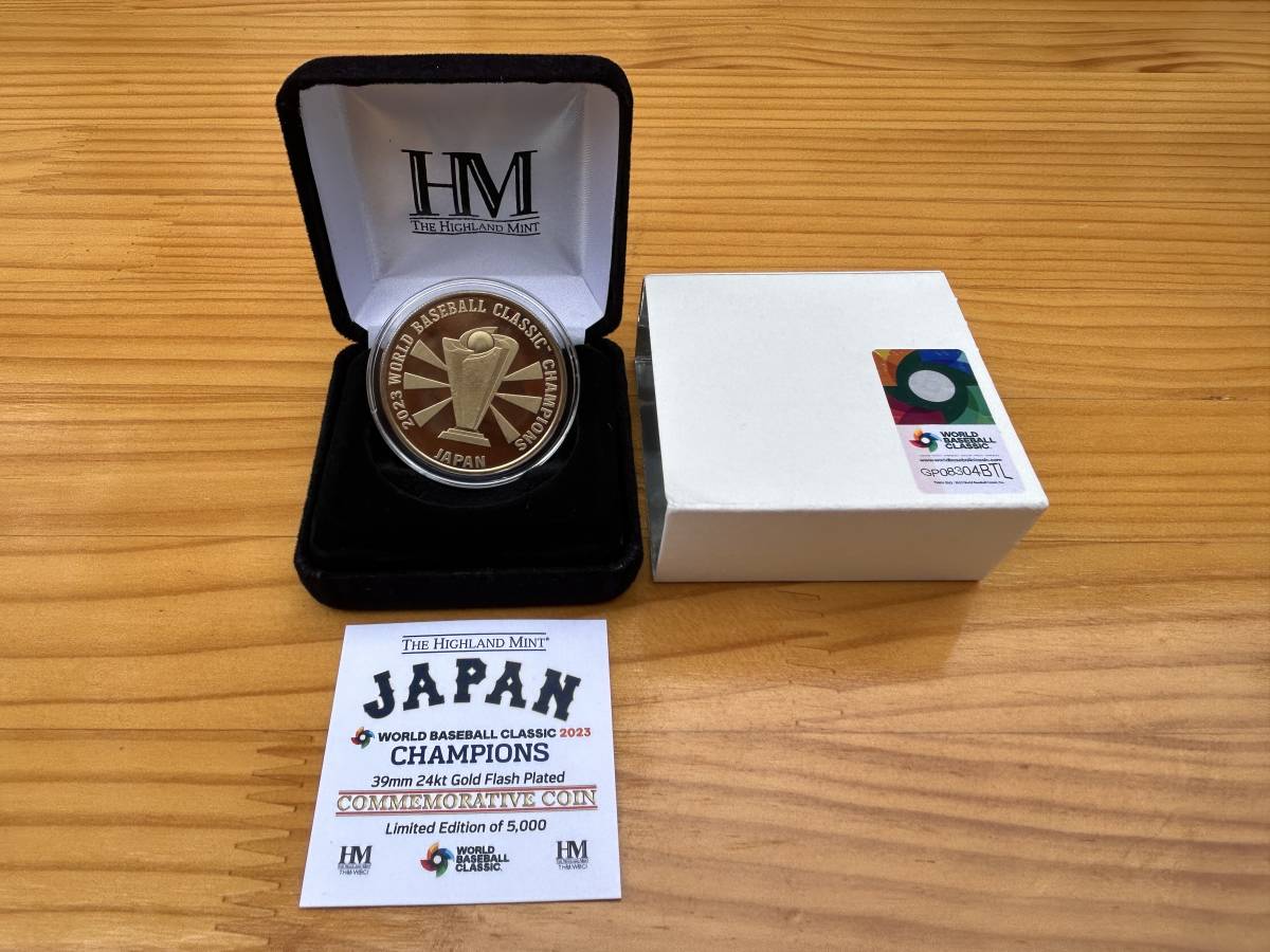 ☆国内発送☆【MLB公式】USA限定　WBC2023 ★Champion 39mm Gold Mint Coin★スーパーレア！08304