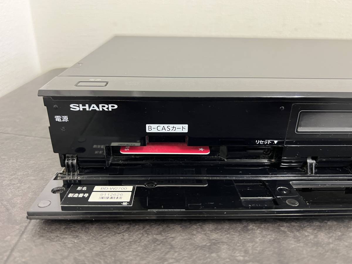 CT2171 SHARP ブルーレイレコーダー BD-W2700 SHARP AQUOS シャープ