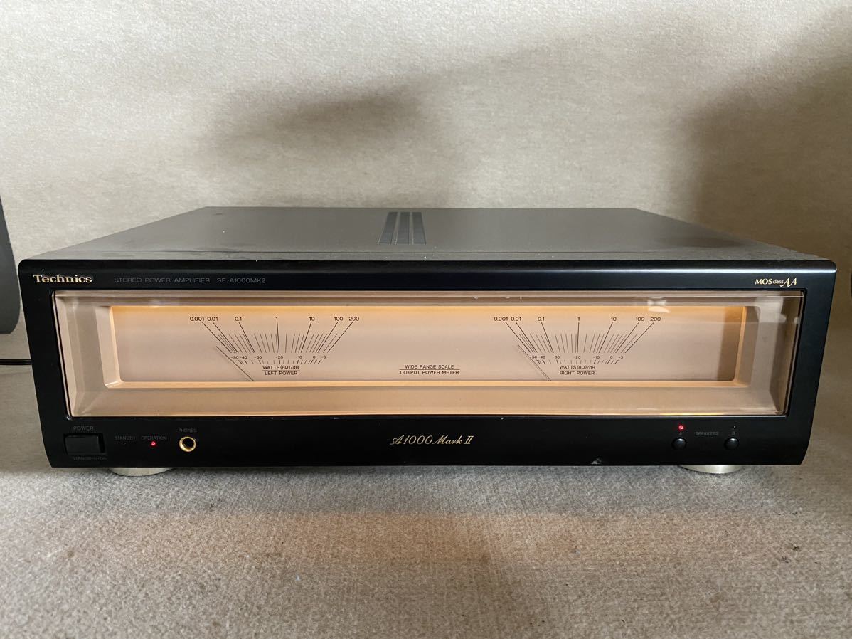 Technics SE-A1000 MK2 パワーアンプ Technics SE-A1000MK2 STEREO