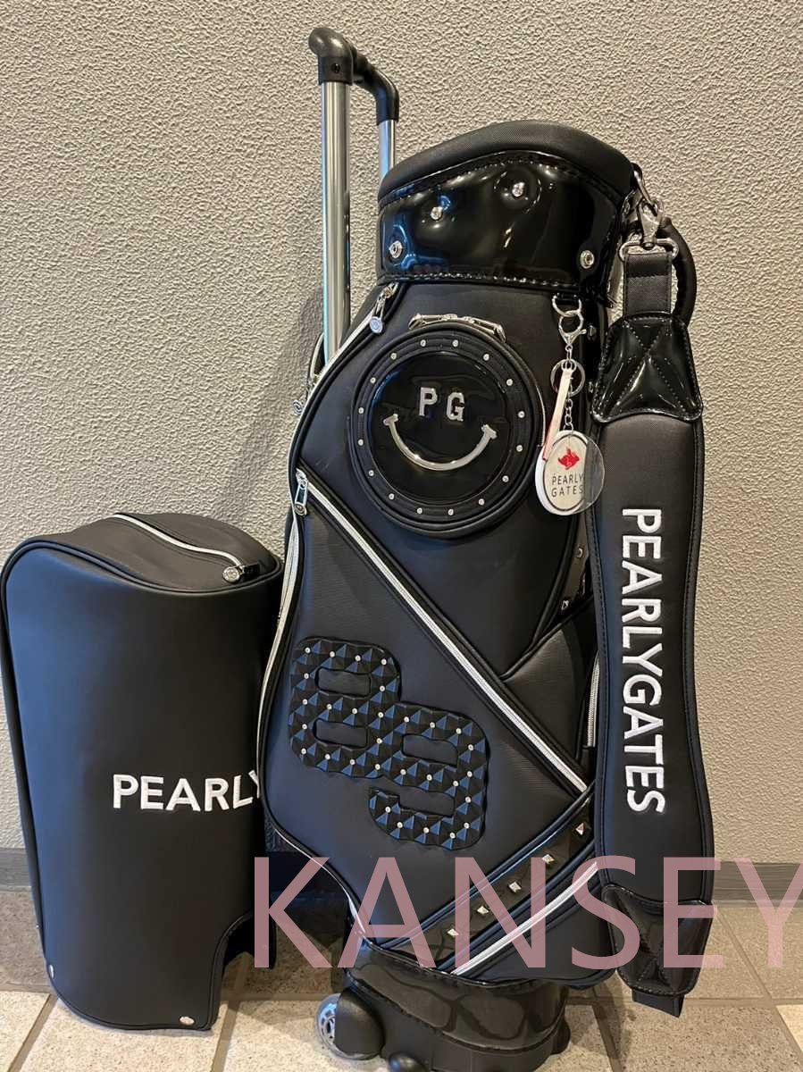 キャディバッグ パーリーゲイツ　シルバーブラック