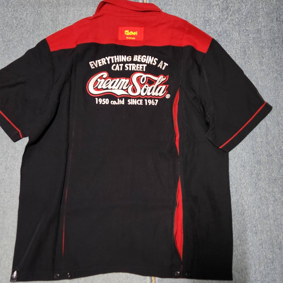 クリームソーダ ボーリングシャツ ピンクドラゴン cream soda クリーム