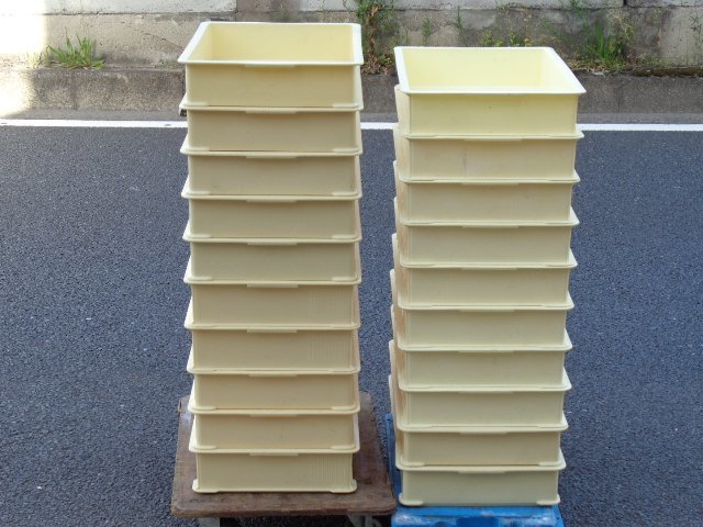 中古品※◇ばんじゅう／番重【10個セット（内3個は三甲のばんじゅうM 
