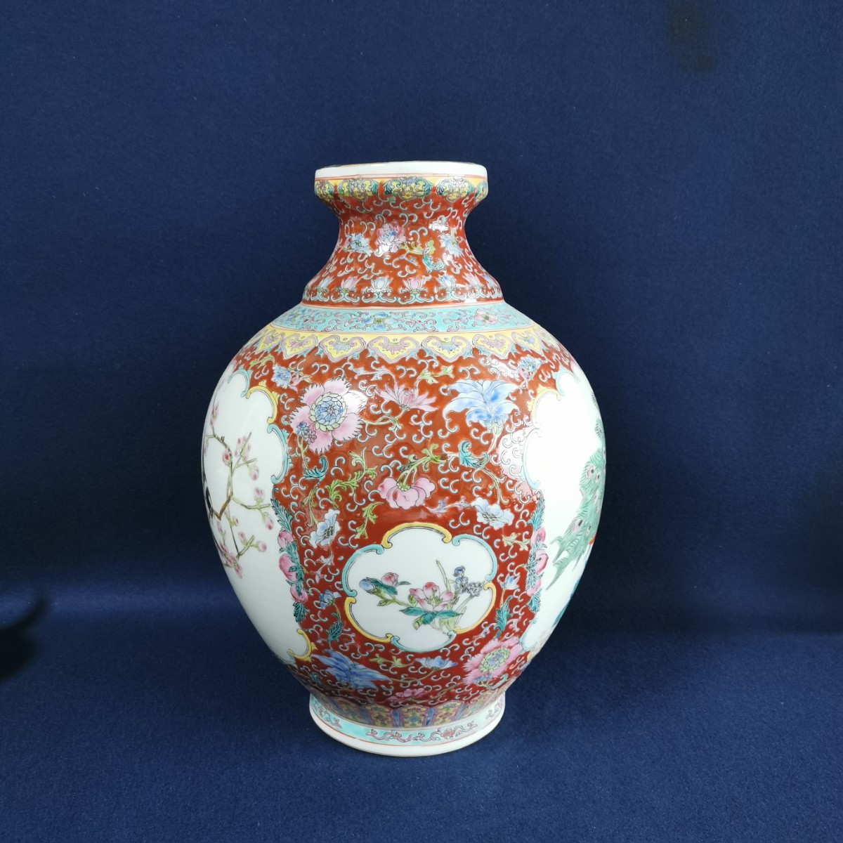 中国 粉彩花鳥紋瓶 1970年代ー80年代 Diddenantiques 景德镇瓷器1970年代-