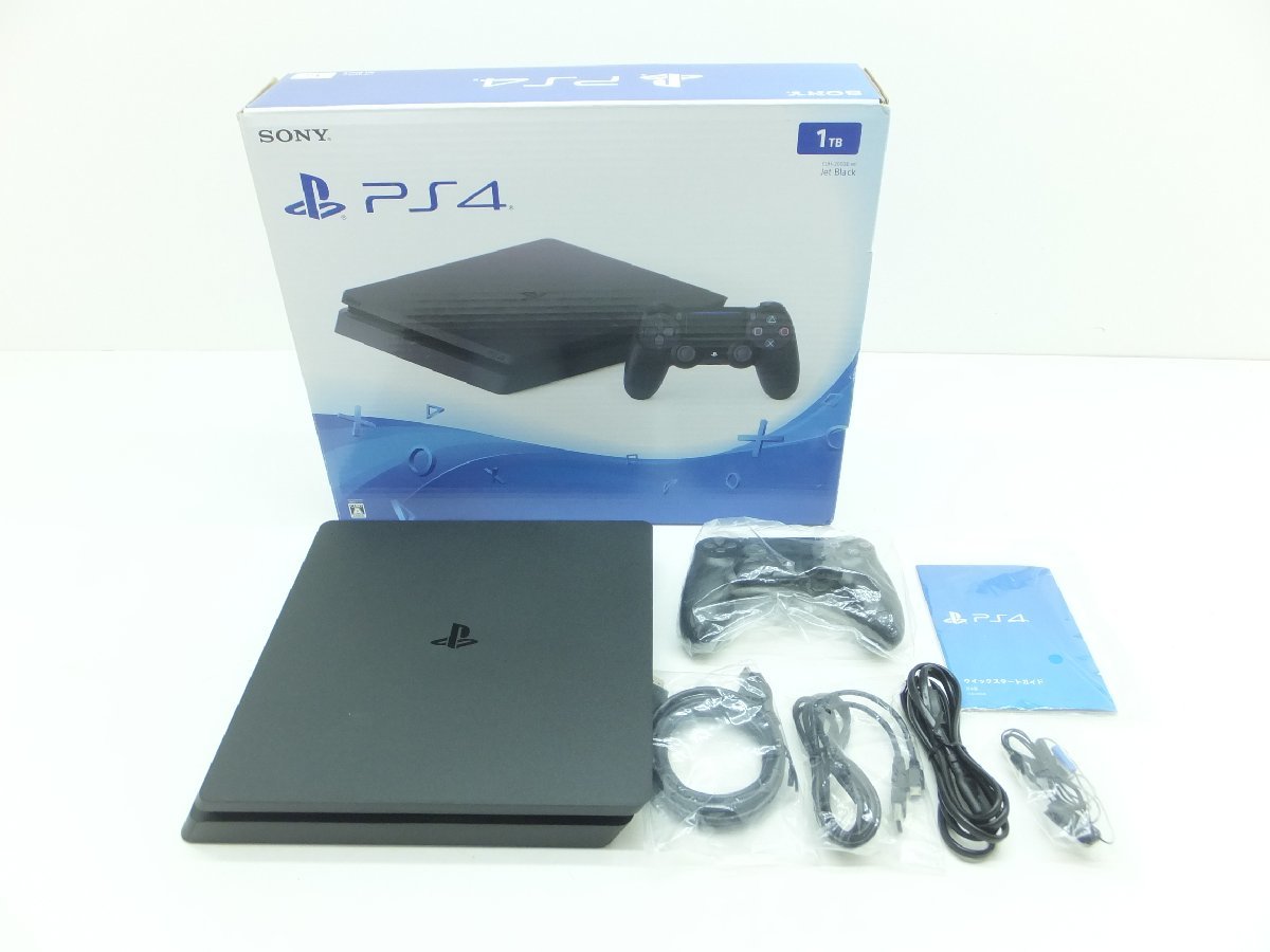 25MS○PlayStation 4 ジェット・ブラック 1TB (CUH-2000BB01) Ver10.01