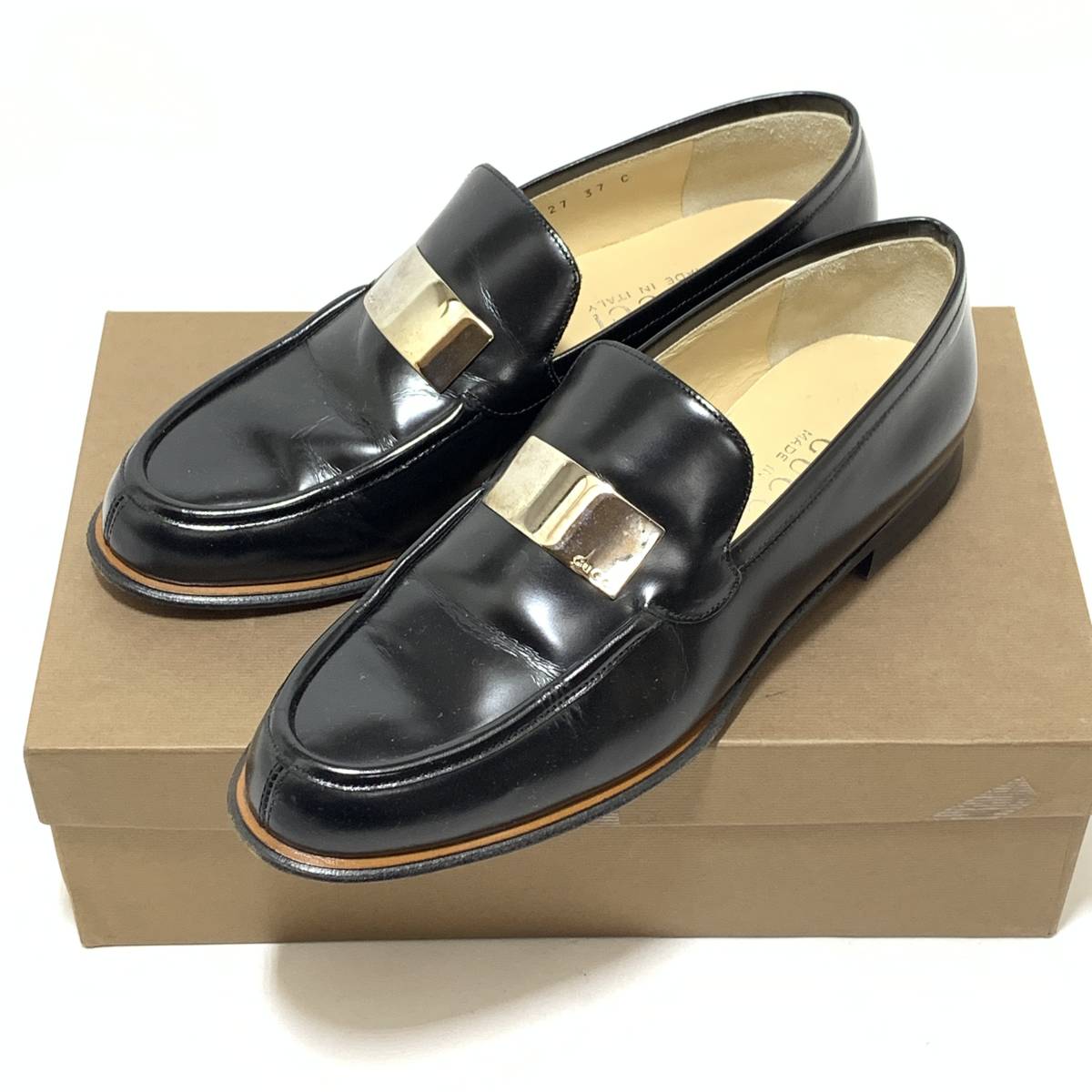☆GUCCI⁄グッチ ホースビットローファー 43.5E⁄メンズ27cm相当 【箱