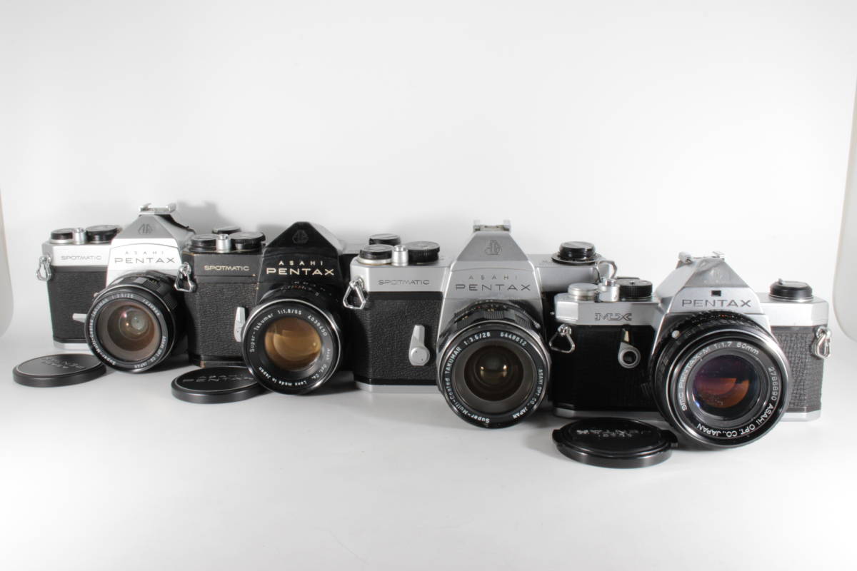 ★訳あり特価★ PENTAX ペンタックス まとめ売り4点 SPOTMATIC x3/ MX #8999
