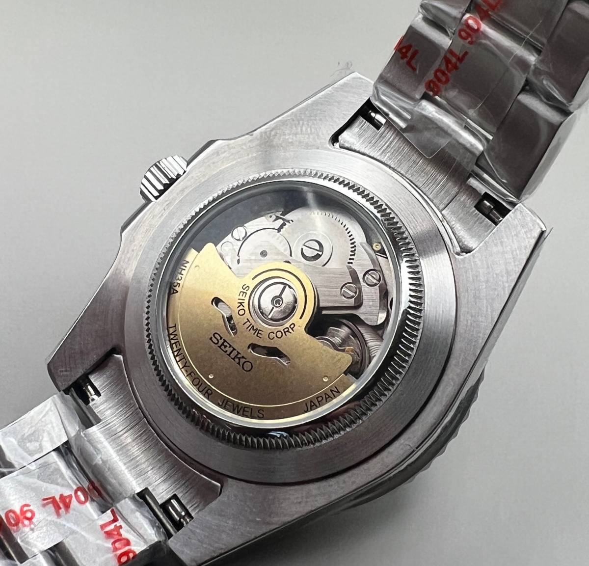 SEIKO MOD NH35 カスタム マリーナ ブラック 40mm ダイバーズ 手巻き