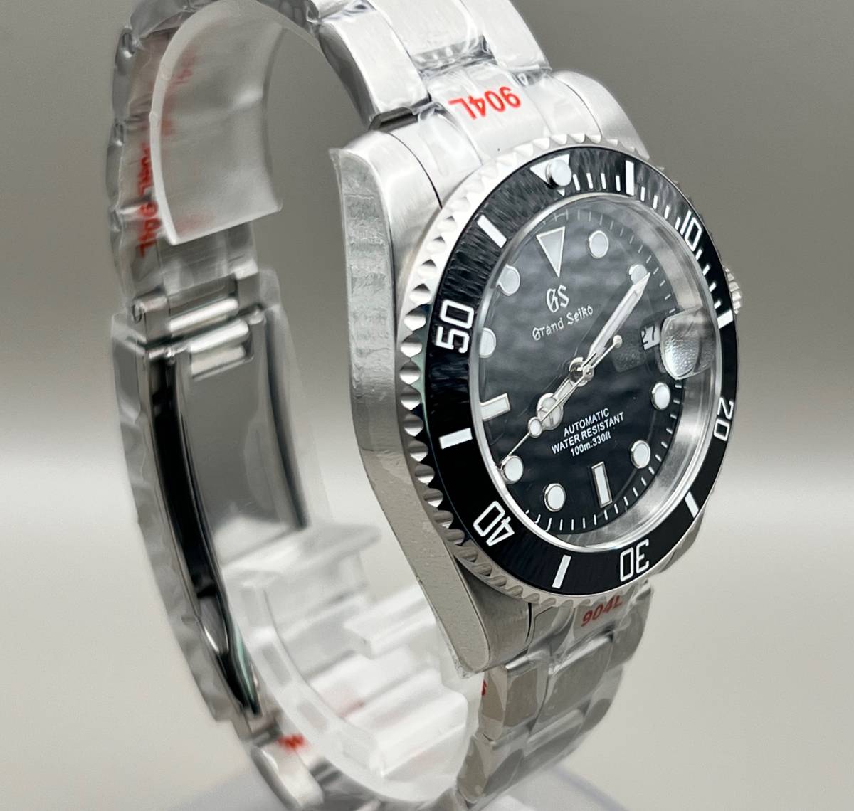 NH35 SEIKO MOD カスタム ブラック 40mm マリーナ ダイバーズ Black 