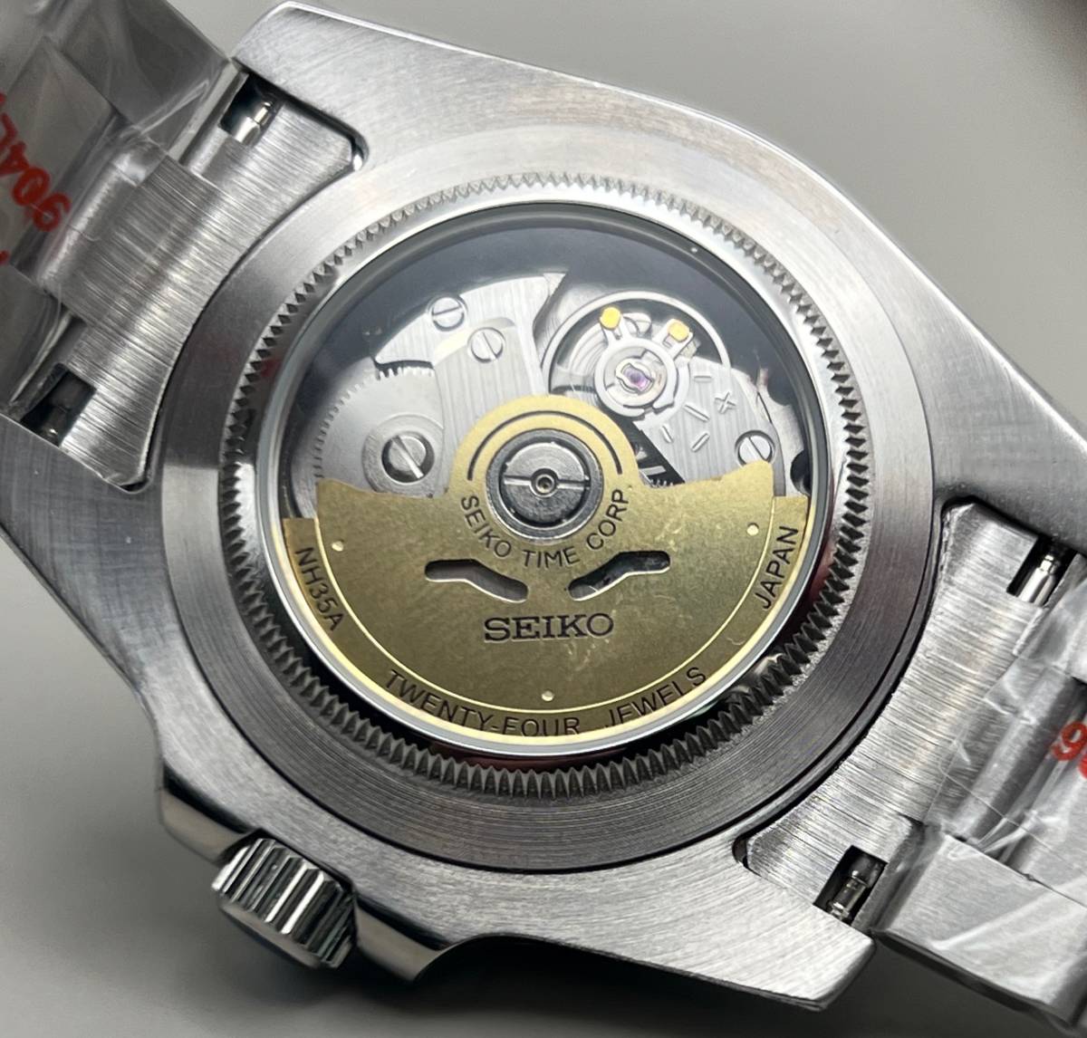 NH35 SEIKO MOD カスタム ブラック 40mm マリーナ ダイバーズ Black 
