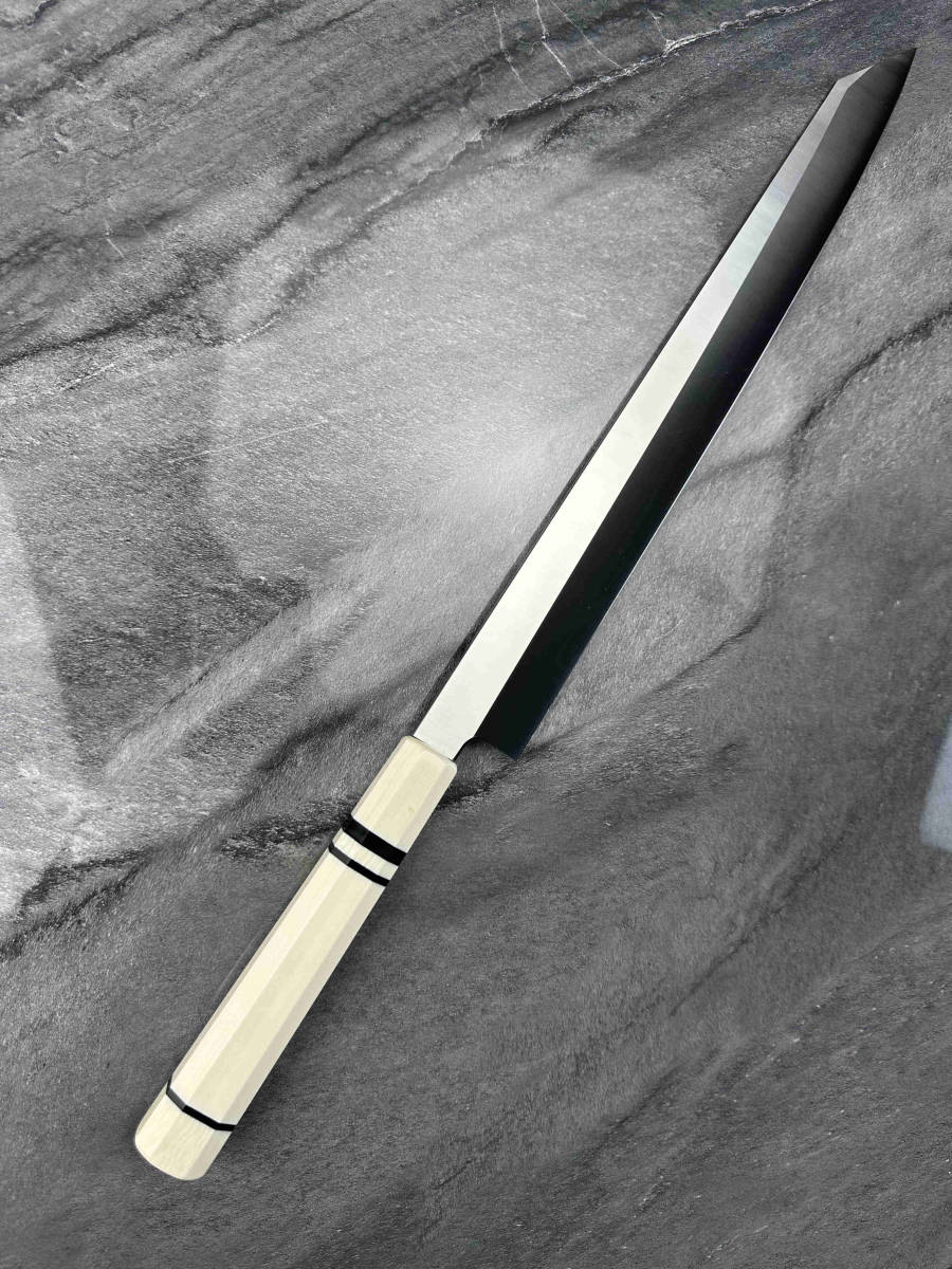 新作独占 尺一寸 V金10号 切付 刺身包丁 真空焼き入れサブゼロ処理 和