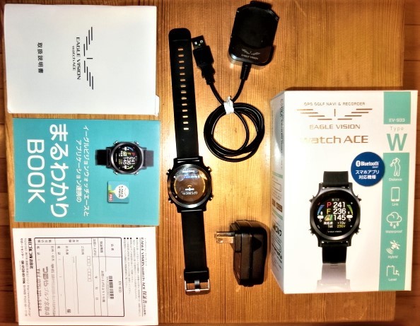 人気No.1 朝日ゴルフ EAGLE VISION WATCH ACE EV-933，目立つキズ無し美品