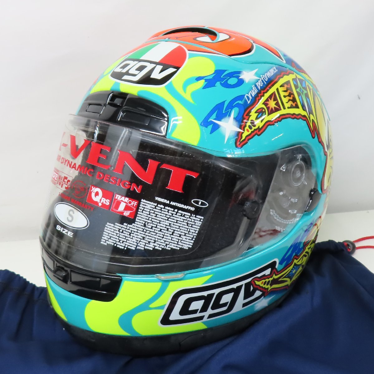 【未使用】【長期保管品】SUOMY スオーミー 2 X-VENT E2204 REPLICA MUGELLO VERDE フルフェイスヘルメット Sサイズ バイク 二輪 レプリカ