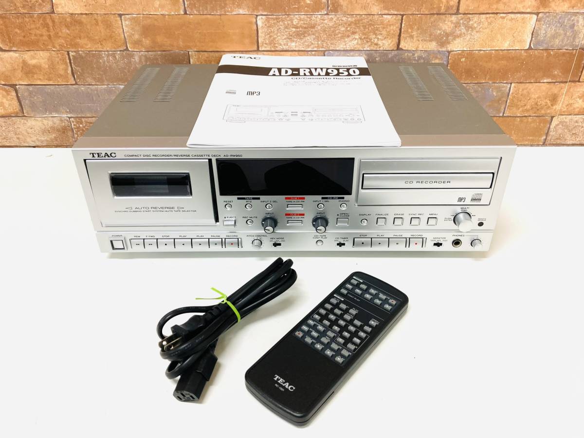 TEAC AD-RW950 ティアック CDレコーダー⁄カセットデッキ | CTEAC
