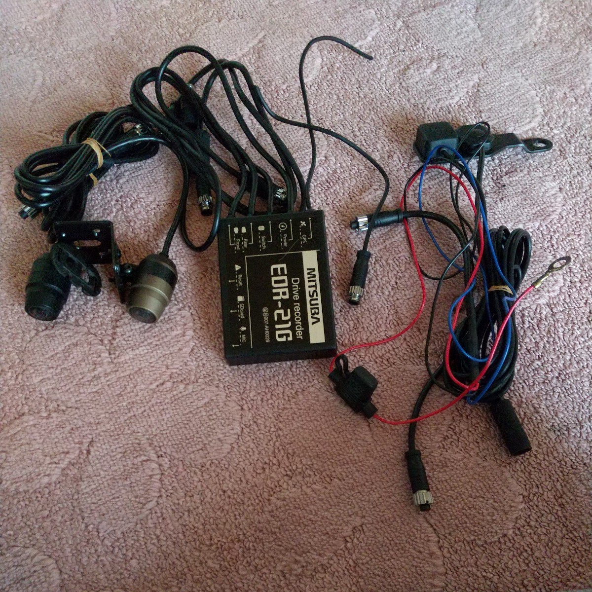 ミツバサンコーワ ドライブレコーダー EDR-21G 前後2カメラ 中古品 
