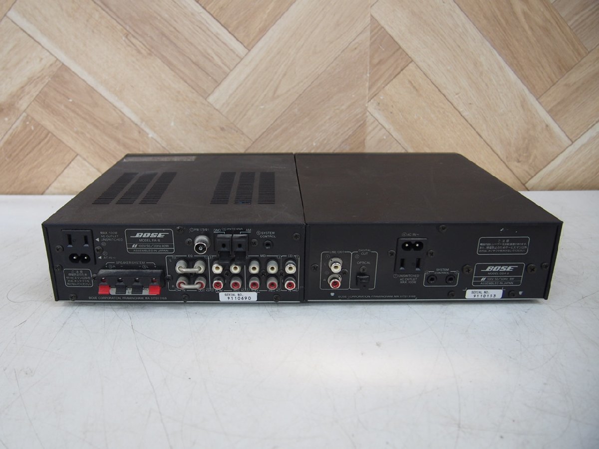 ☆【2R0413-17】 BOSE ボーズ CDプレーヤー CDA-8 レシーバー RA-8