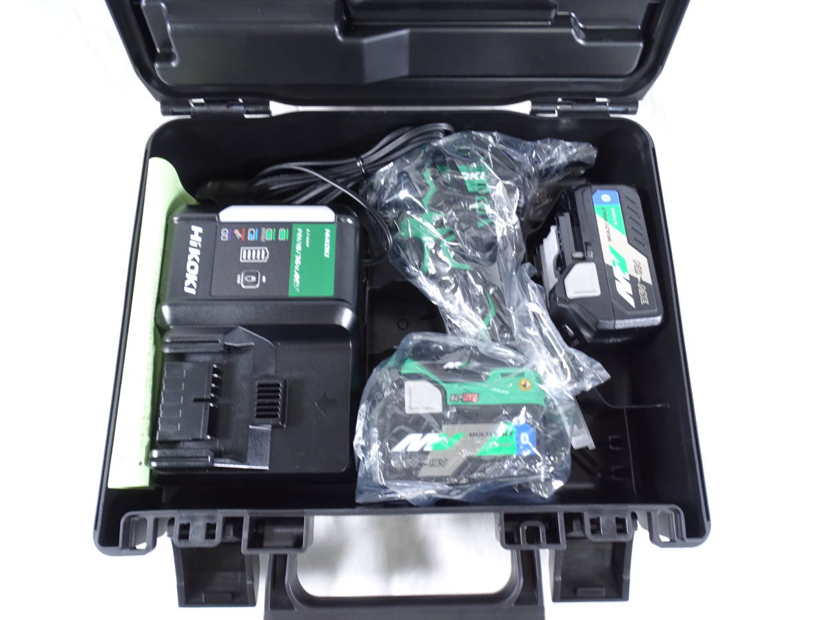 43/Д501★HiKOKI/ハイコーキ コードレスインパクトドライバー WH36DC 36ｖ★ディープオーシャンブルー★バッテリー、充電器セット