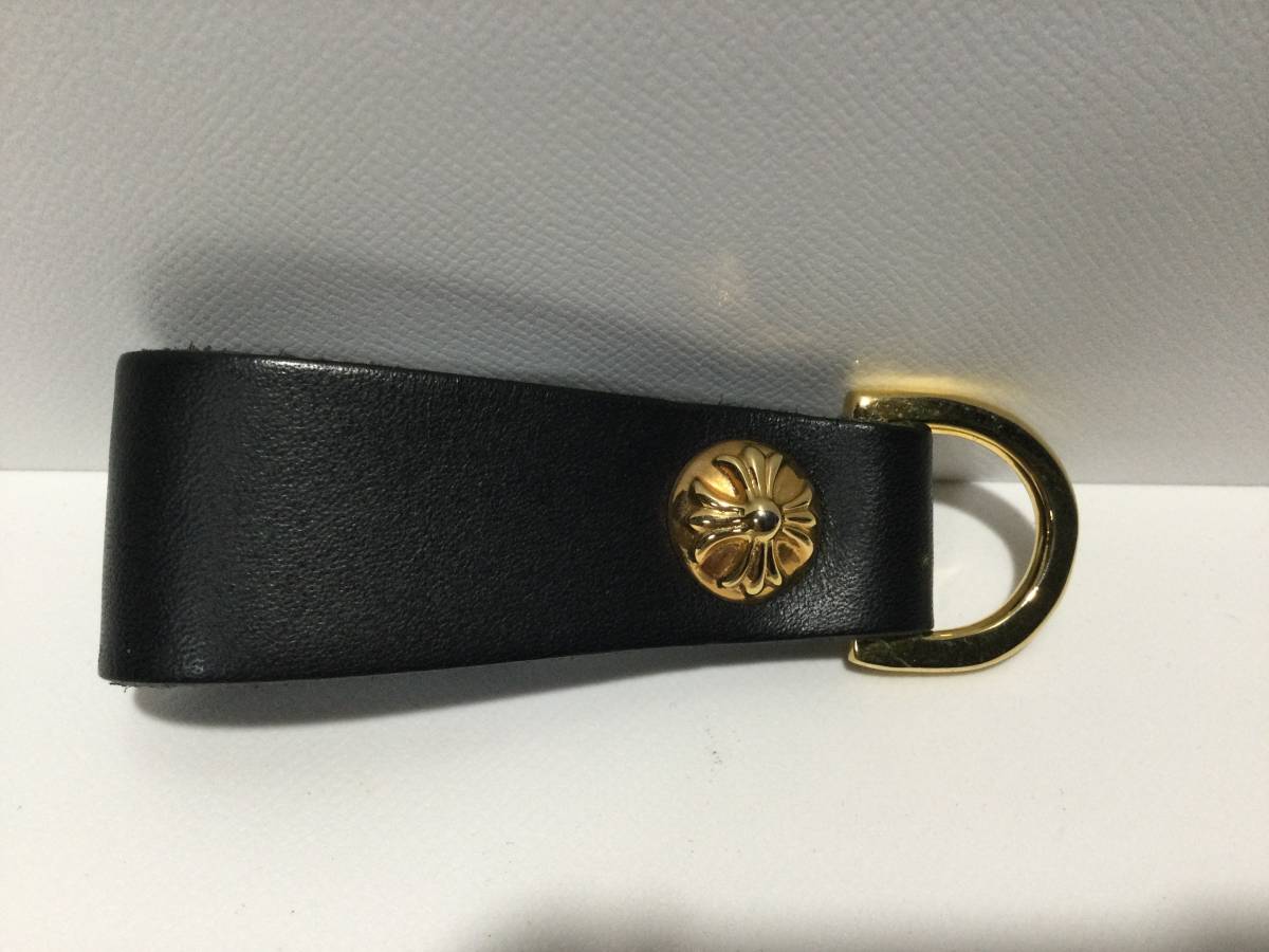 レザーベルトループキーホルダー／クロムハーツタイプ