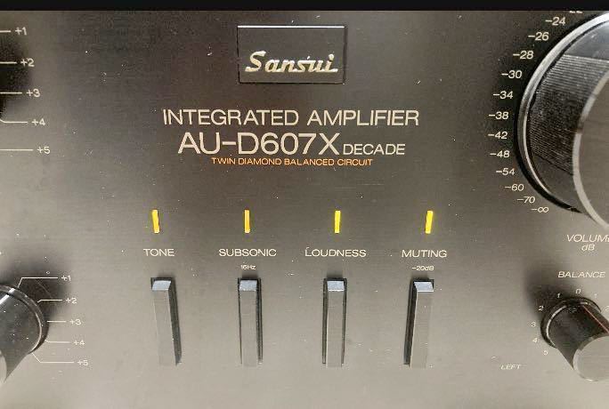 Sansui AU-D607X プリメインアンプ SANSUI AU-D607X DECADE プリメインアンプ 音出し確認済み オーディオ