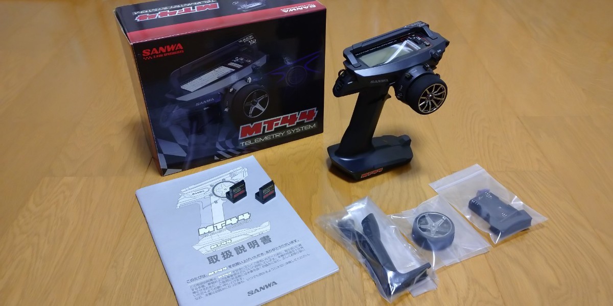 サンワ SANWA MT-44 RX-481ダブルレシーバー 送受信機セット 純正リポ