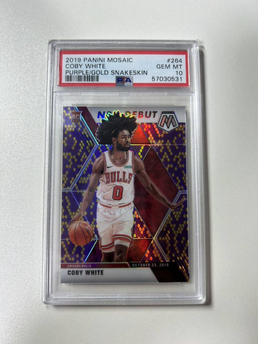 超希少 RC】2019-20 Panini Mosaic Purple Gold Snakeskin Prizm Coby