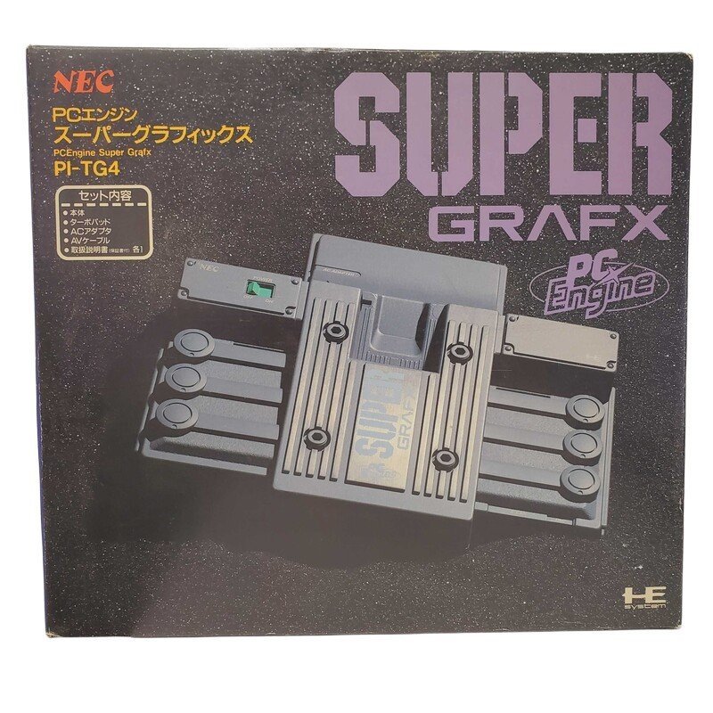 NEC PCエンジン SUPER GRAFX スーパー グラフィックス PI-TG4 中古 動作保証 付属品完備 レトロゲーム 本体 レア 希少 I2304K147 PCエンジン NEC PC
