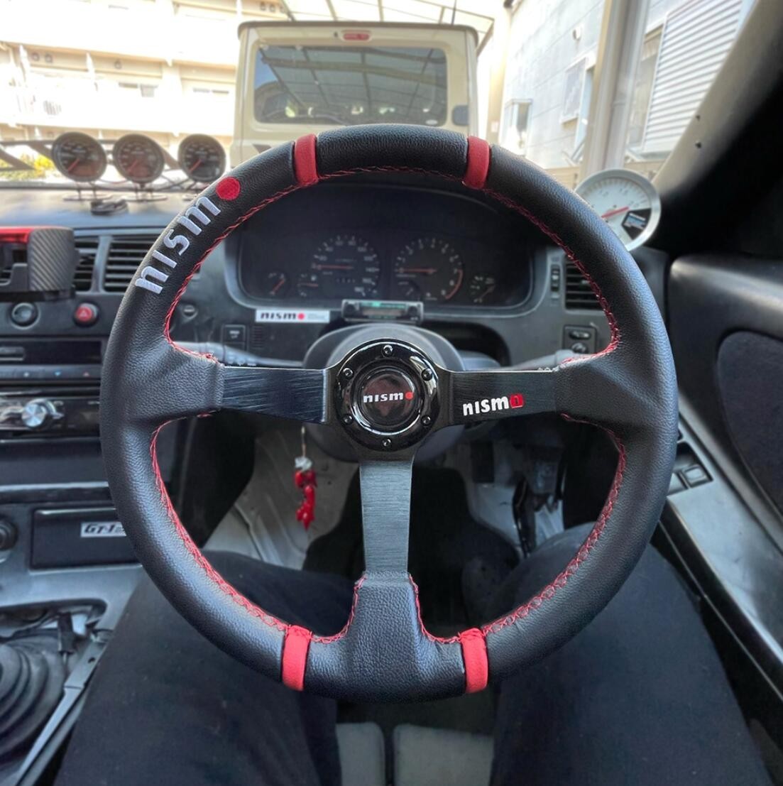 ★新品★日産 ニッサン NISMO★ステアリング 高品質 350MM ディープモデル レーシ ラリー レース ドリフト ステアリング