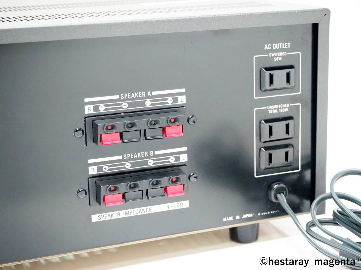 ☆ 【整備・レストア済、美品】 SONY TA-3650 プリメインアンプ 70年代